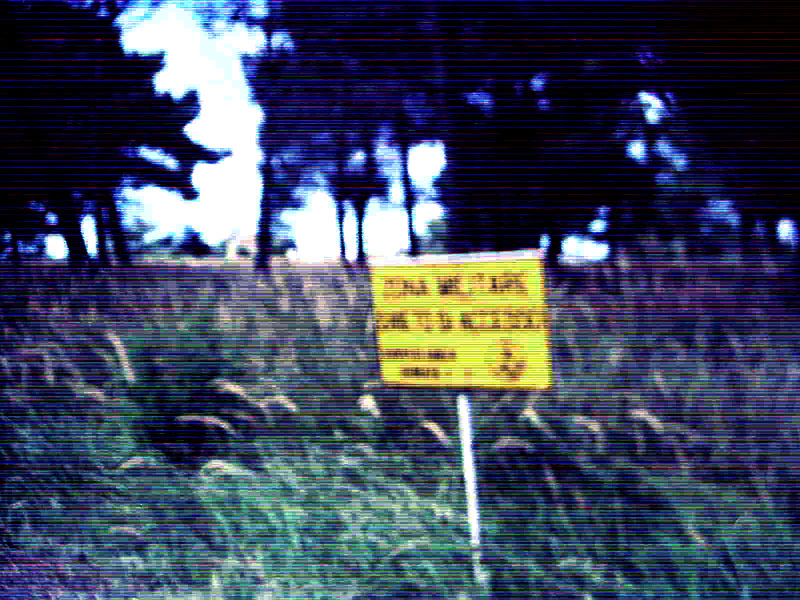 Military Area sign