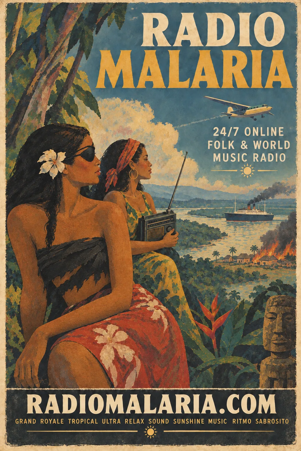 Radio Malaria propaganda poster